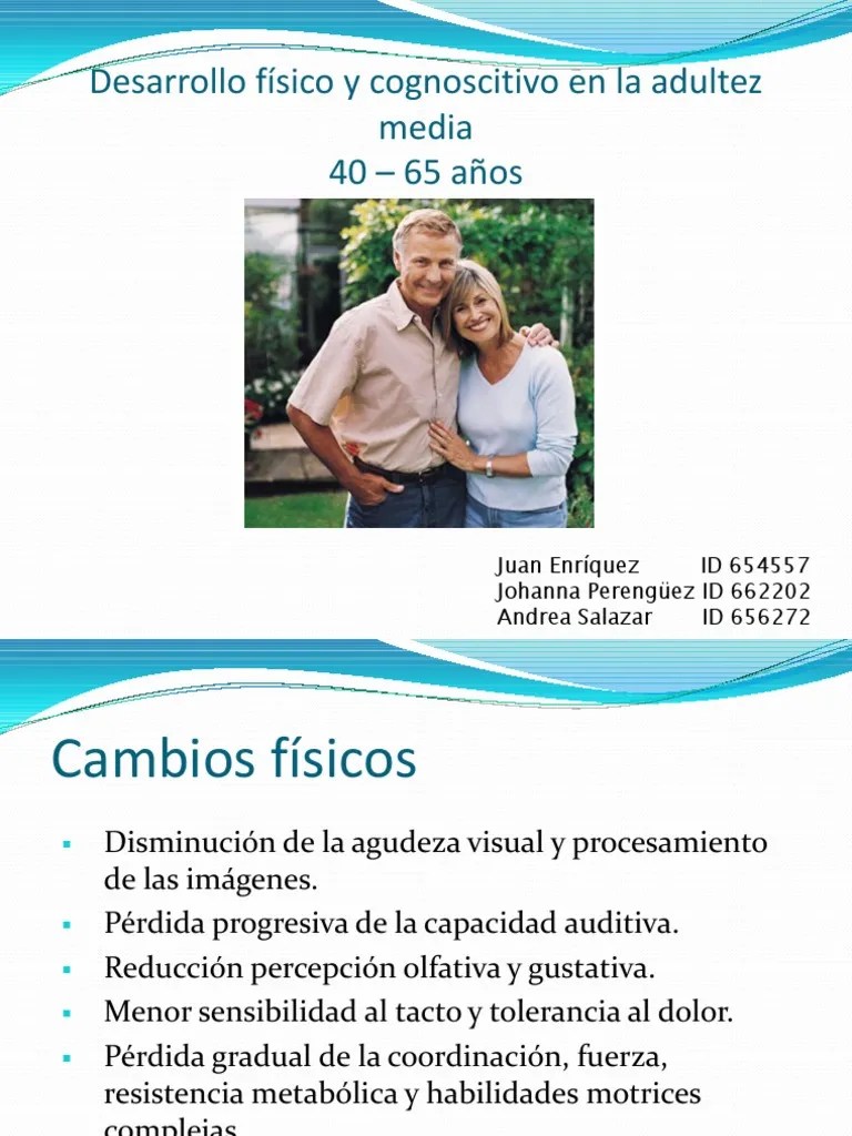 Desarrollo Físico Y Cognoscitivo En La Adultez Media | PDF | Adultos ...