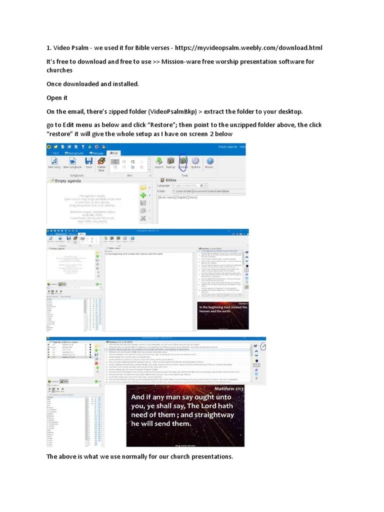 Video Psalms And - How Tos. | PDF