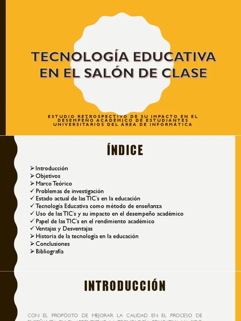 Tecnología De La Educación | PDF | Tecnología De Información Y ...