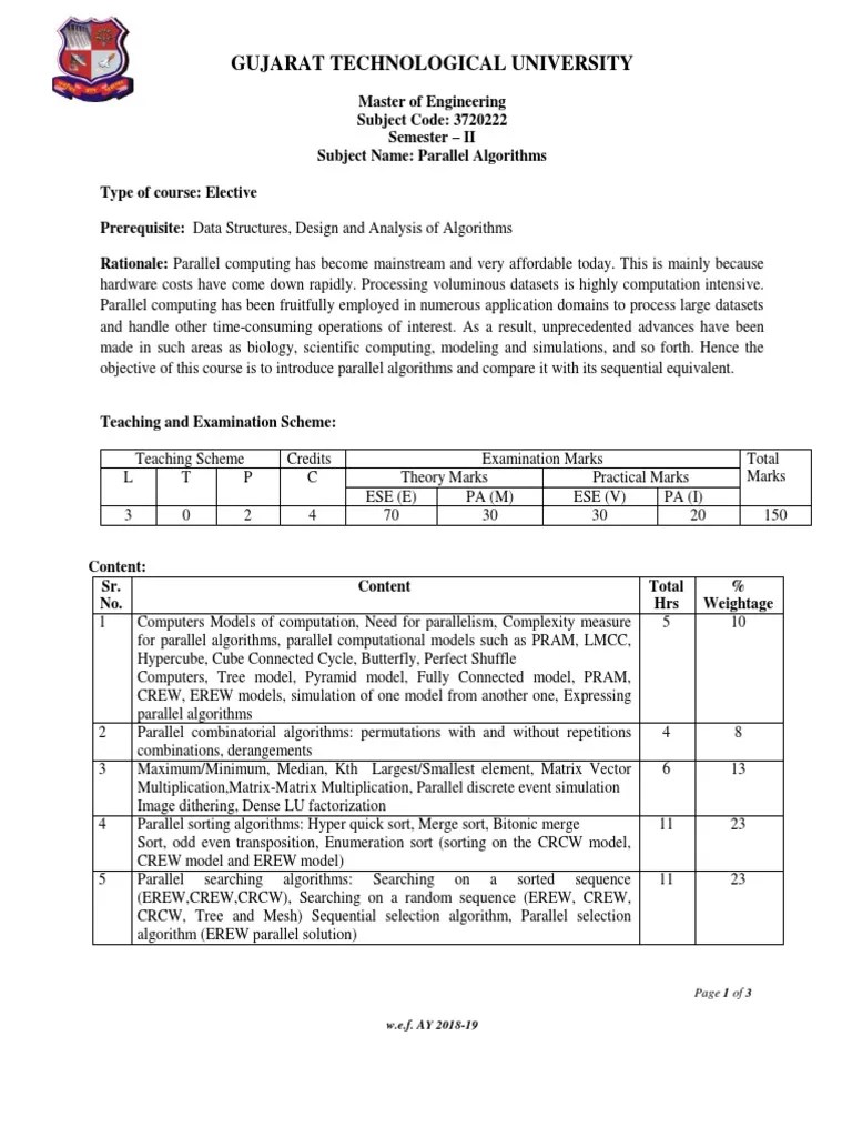 Parallel Algorithms | PDF | Message Passing Interface | Parallel Computing