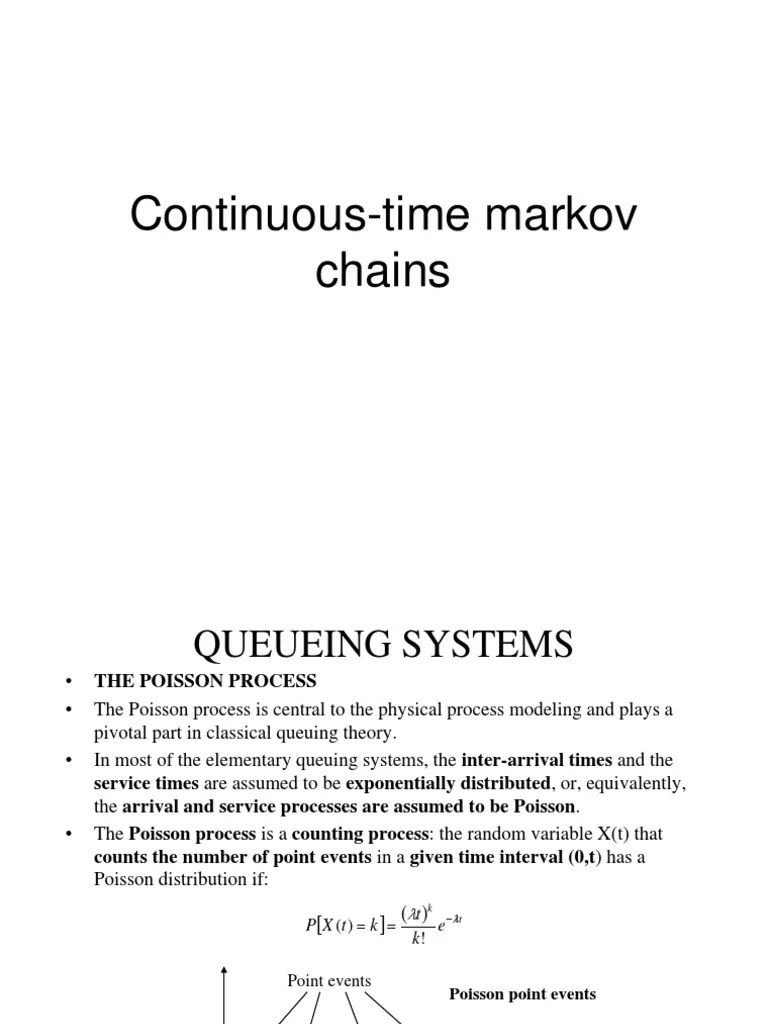 Continuous Time Markov | PDF | Stochastic Process | Markov Chain