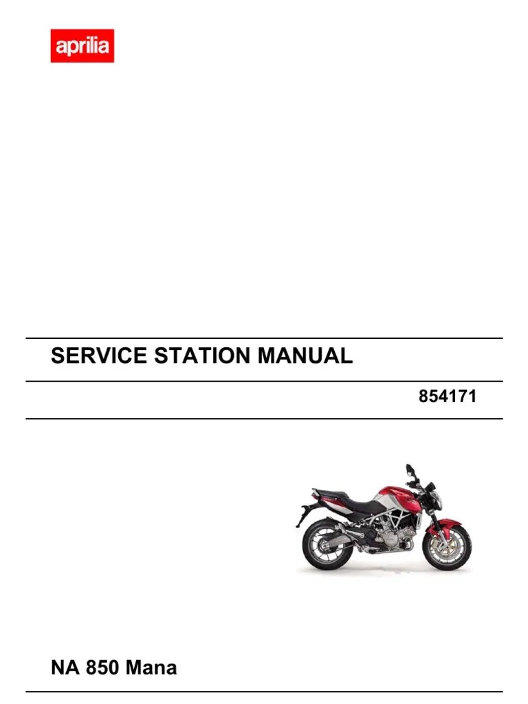 Aprilia Mana Service Manual 2007