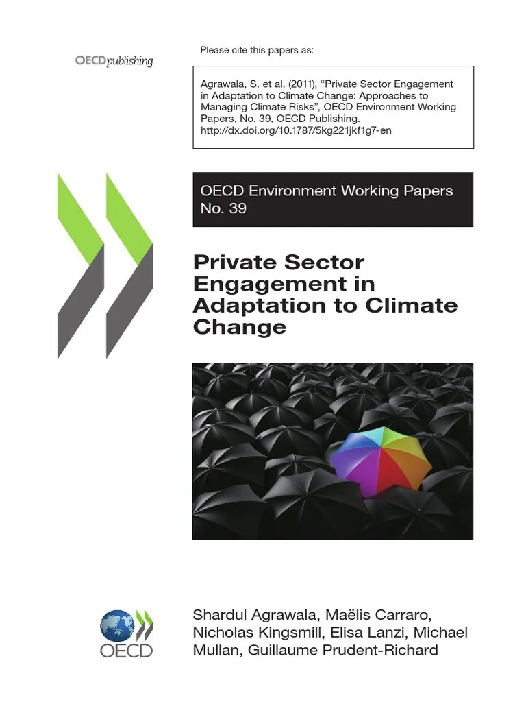 Private Sector Engagement In Adaptation PDF | PDF | Risk | Global Warming