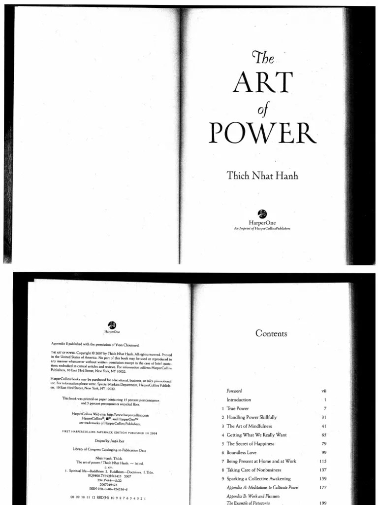 Thich Nhat Hanh - The Art Of Power-HarperOne (2008) PDF | PDF