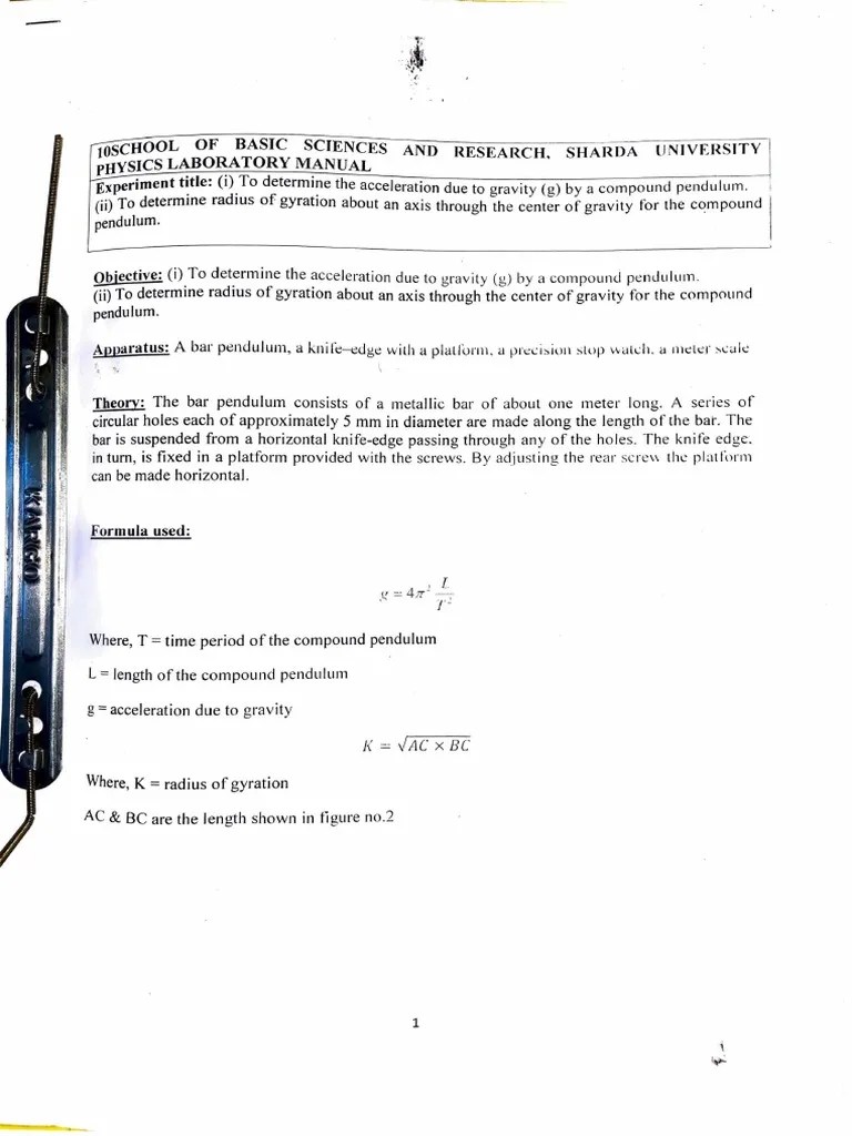 1oschool Of Basic Sciences And Research, Sharda Physics Laboratory ...