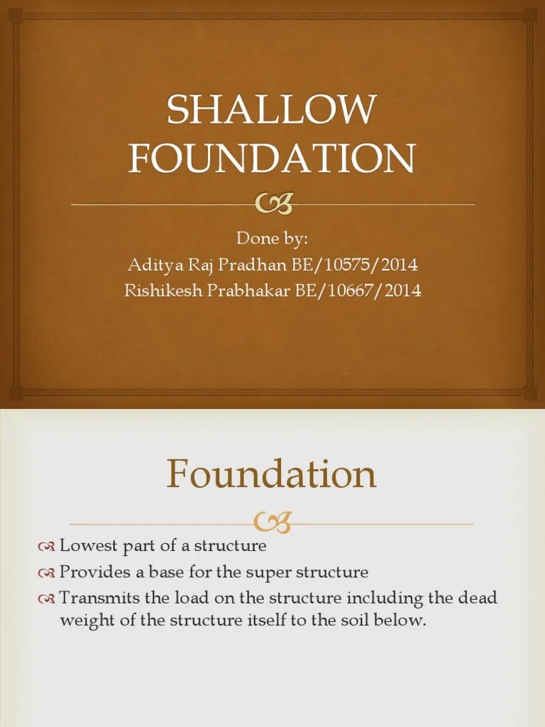 Shallow Foundation | PDF | Foundation (Engineering) | Column