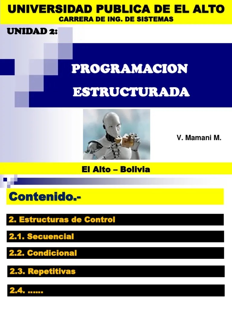 UNIDAD 2.1. PROGRAMACION ESTRUCTURADA - (Secuencial) - 1 PDF | PDF | C ...