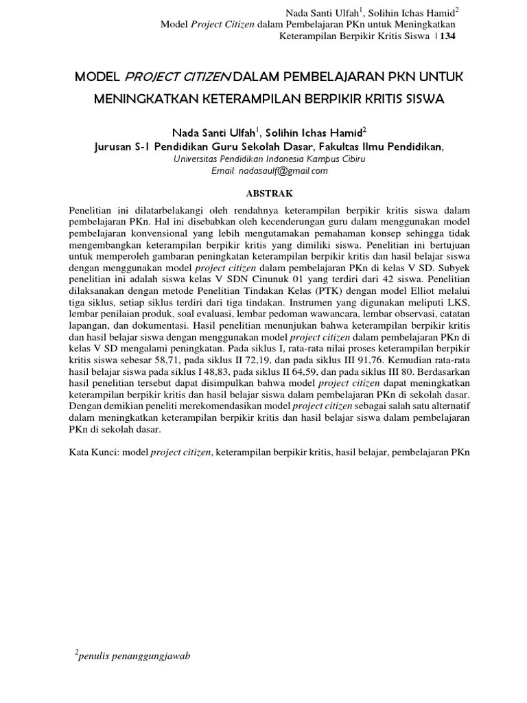 Project Citizen Model Pdf