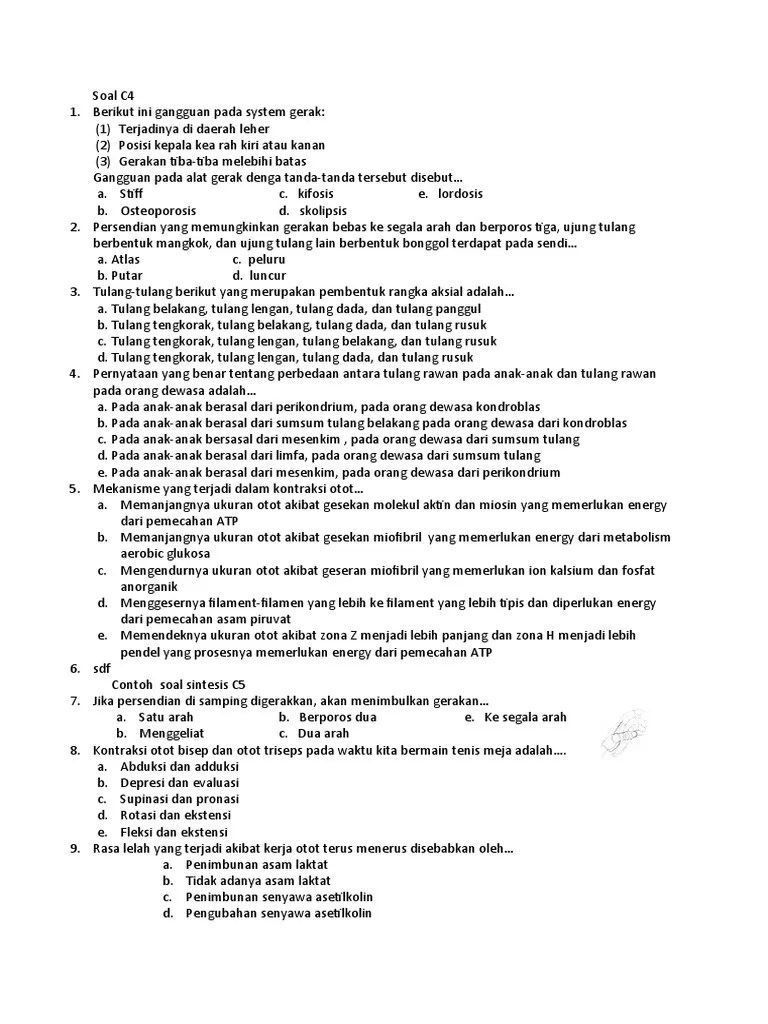 Soal biologi c4 c5 c6. Soal Biologi C4 C5 C6 Pdf
