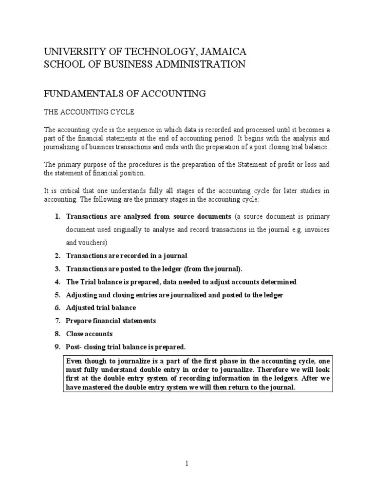 Use Of Double Entry And Accounting Systems | PDF | Business