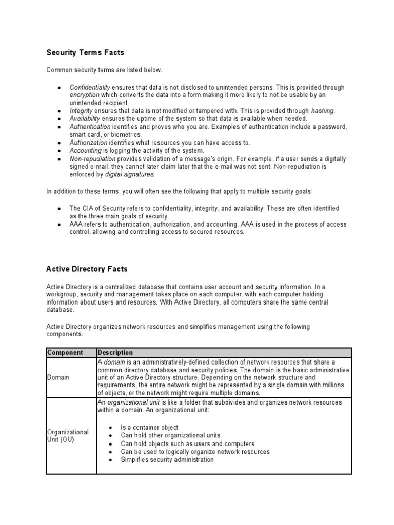 Understanding The Foundations Of Security: An Overview Of Key Security ...