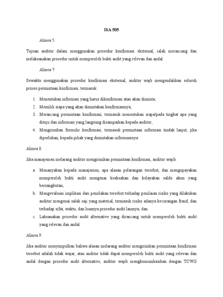 Isa 505 | PDF