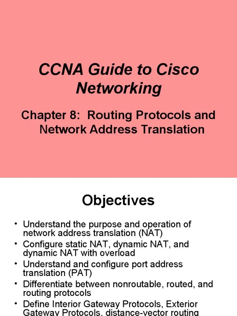 CCNA Guide To Cisco Networking: Chapter 8: Routing Protocols And ...