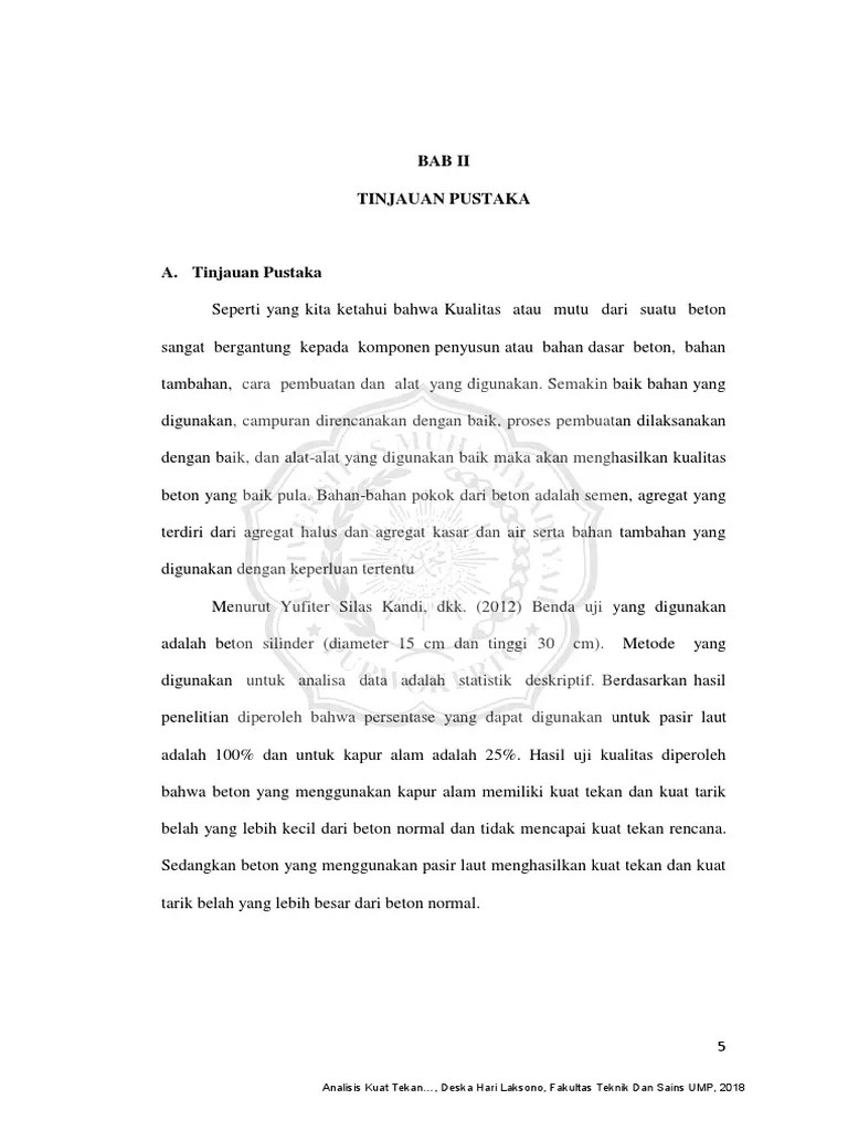 Bab Ii - Deska Hari Laksono - TS'18 | PDF