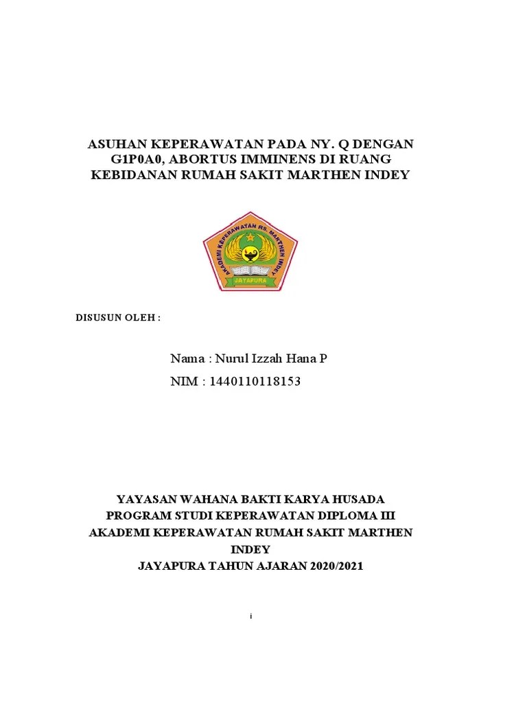 Askep Abortus Imminens | PDF