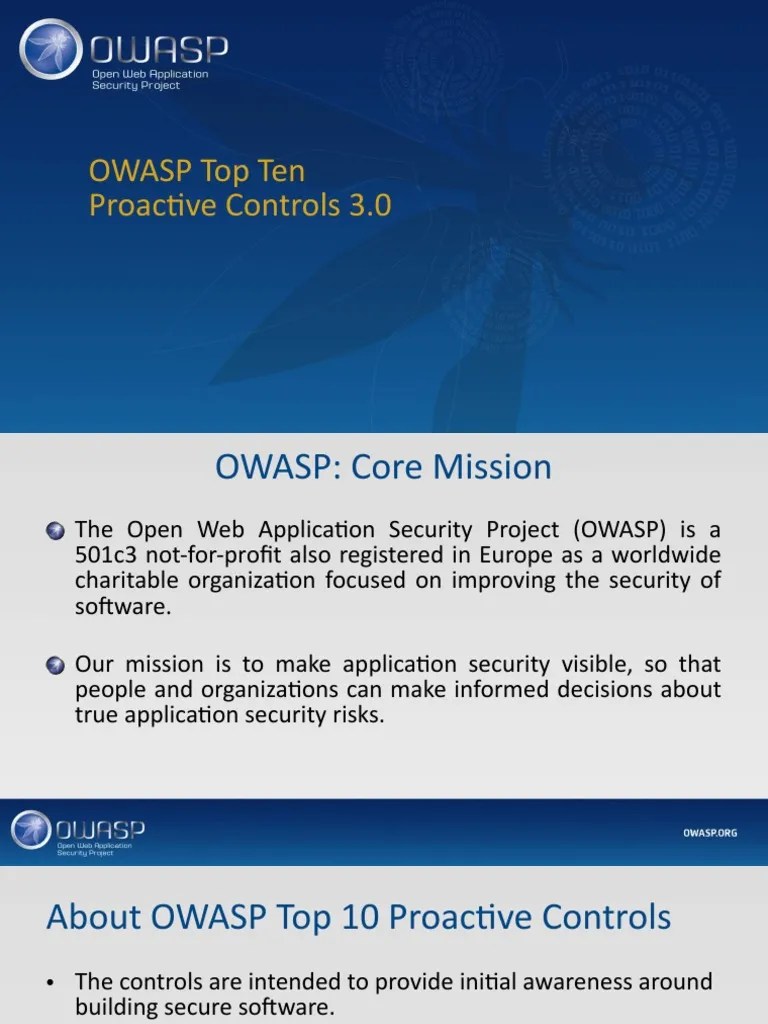 OWASP Top Ten Proactive Controls V3 | PDF | Password | Cryptography
