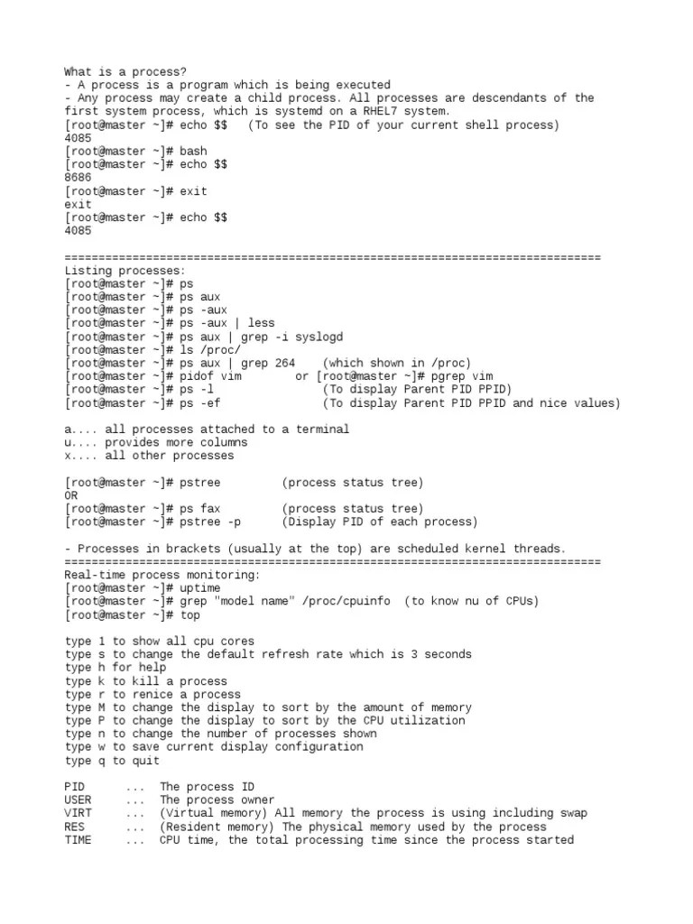 Chapter7 Monitoring And Managing Linux Processes | PDF | Concurrent Computing | Operating System ...