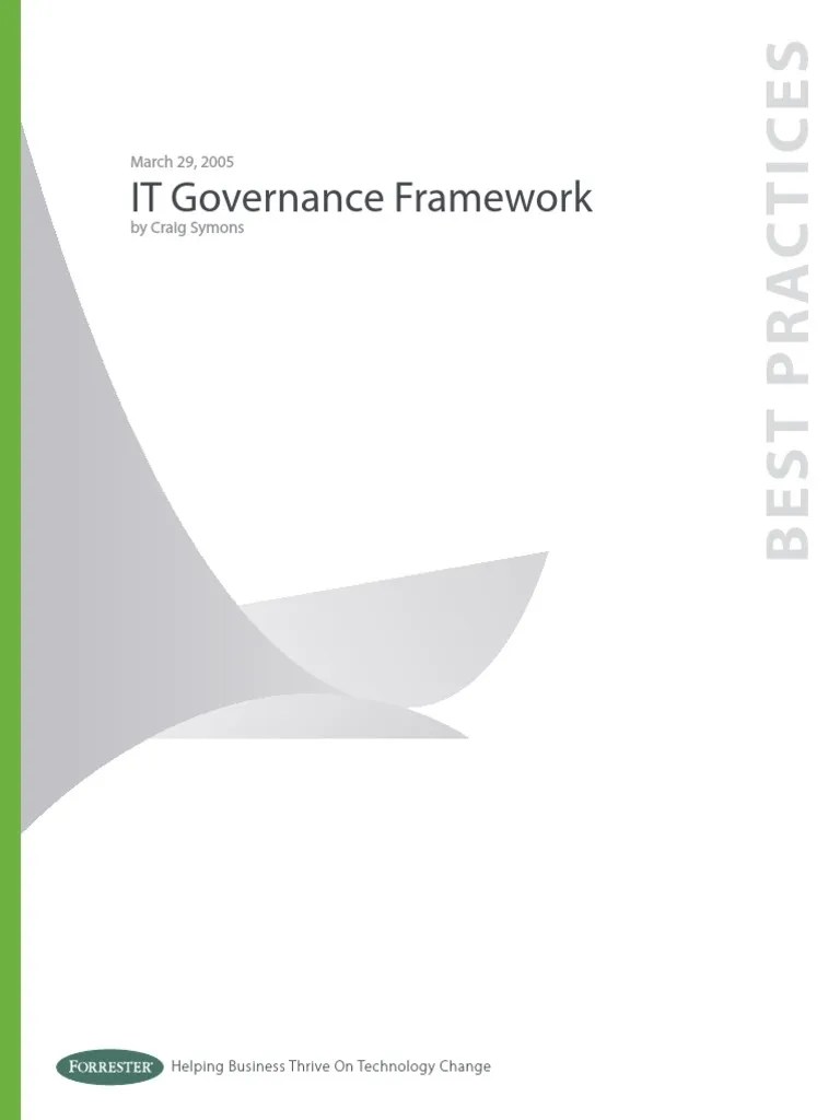 IT Governance Framework PDF | PDF