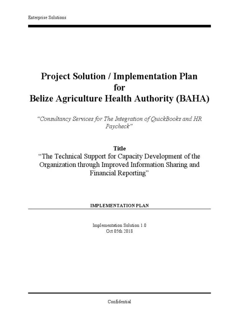 BAHA ERP Implemention Solution | PDF | Enterprise Resource Planning ...