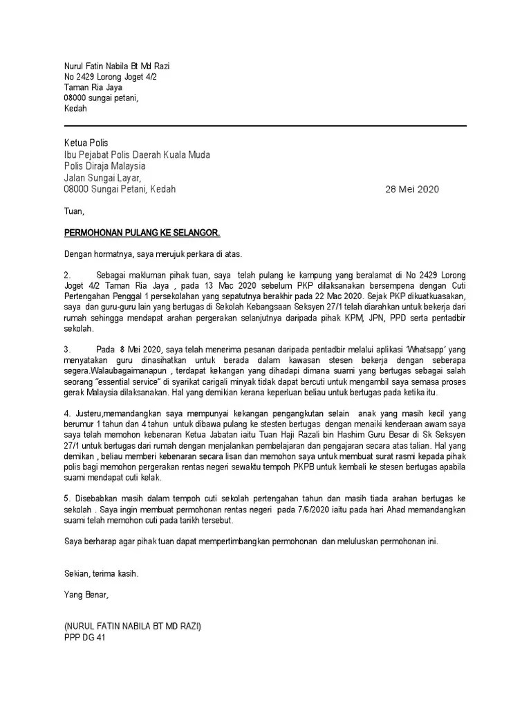Jun 30, 2021 · mereka akan rentas daerah. Surat Kebenaran Merentas Negeri Pdf