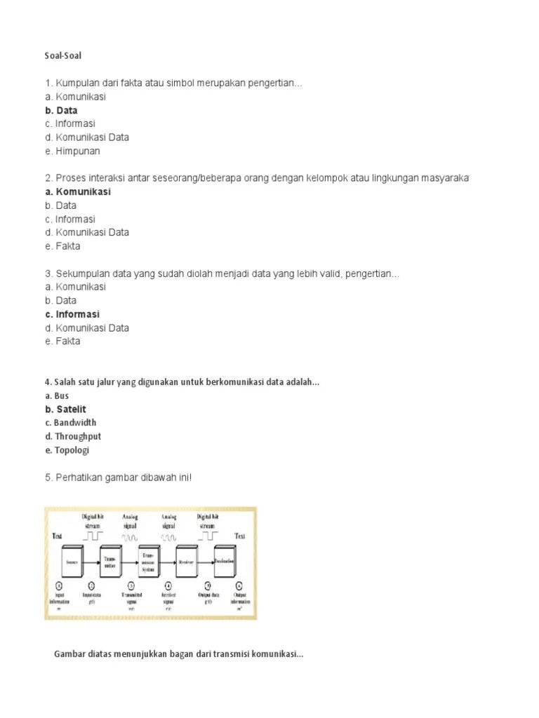 Jawaban Teknologi Layanan Jaringan Kelas XI | PDF