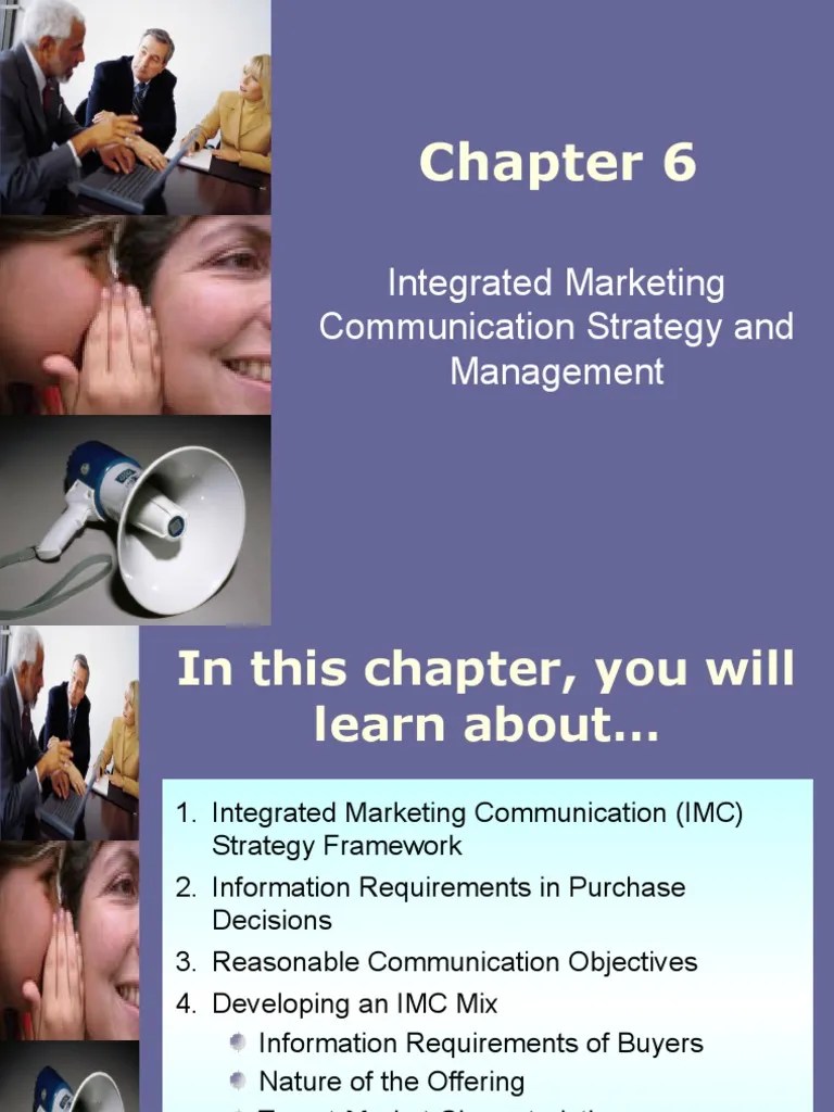 Chapter - 06 Integrated Marketing Communication Strategy And Management ...