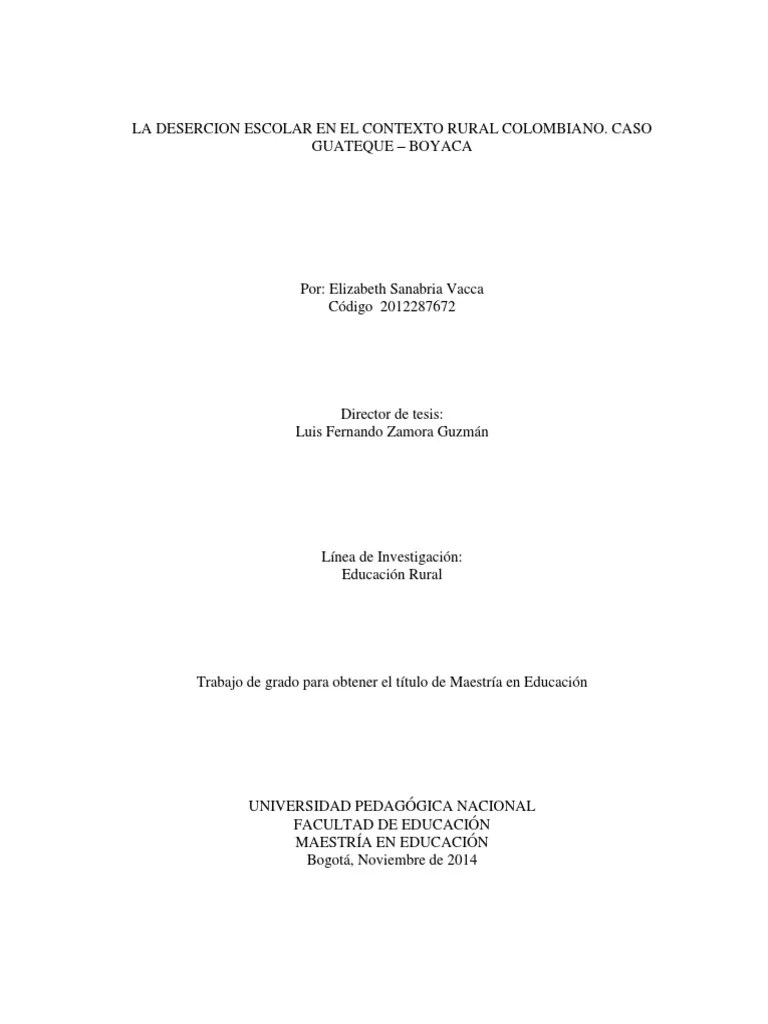 Deserción Escolar | Descargar Gratis PDF | Educación Primaria ...