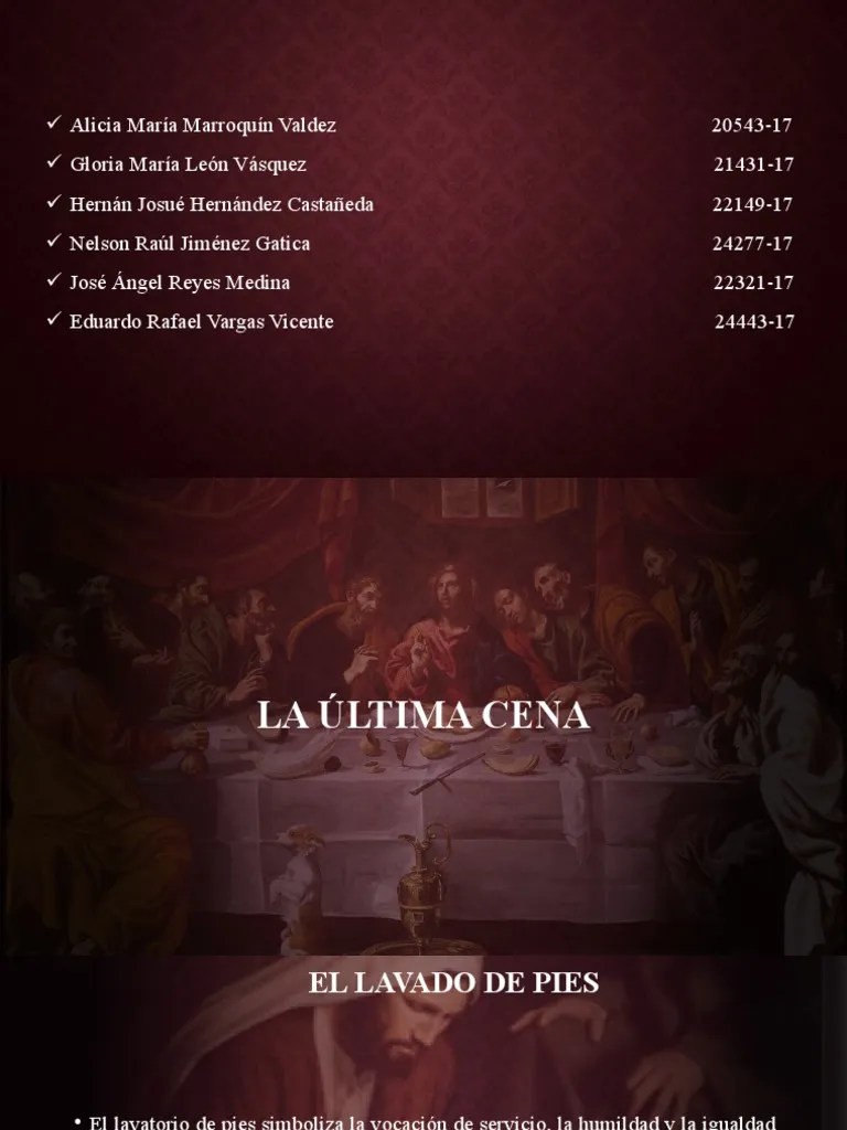 La Ultima Cena | PDF | Eucaristía | Jesús