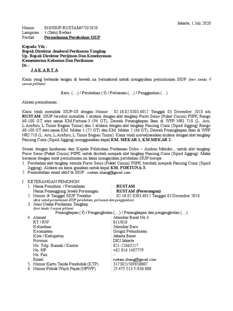 Perubahan Siup - F3 | PDF