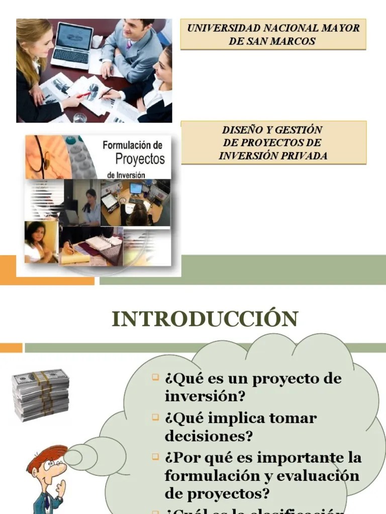 Proyectos De Inversión Privada | PDF | Valor Presente Neto | Mercado (economía)