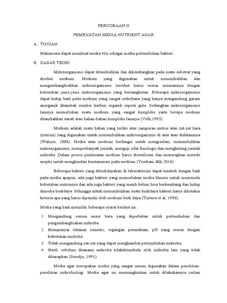 Percobaan 2 FTS Steril Nuryaningsih | PDF