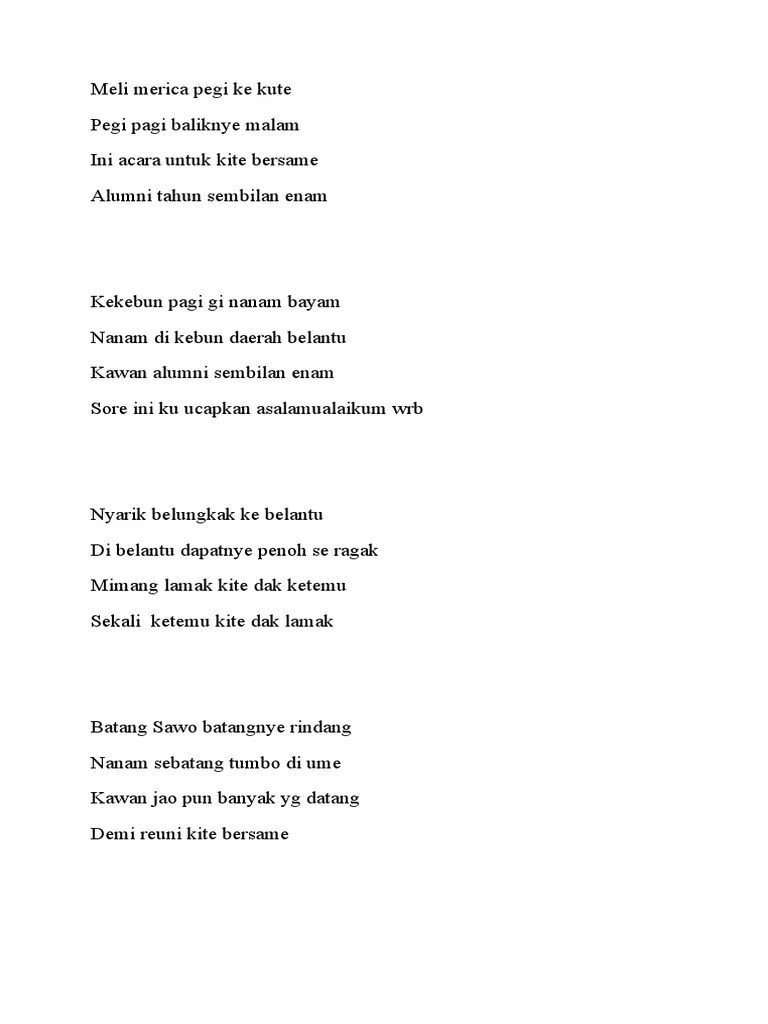 Pantun Reuni | PDF
