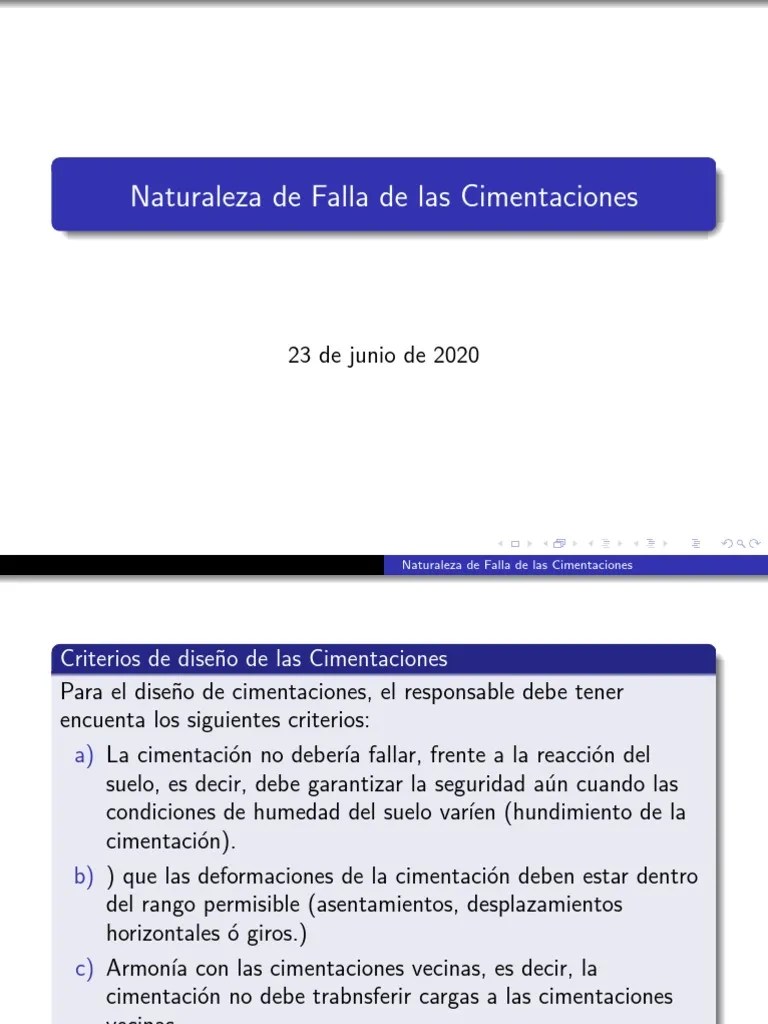 Tipos De Fallas - Diapositivas | PDF | Fundación (Ingeniería) | Naturaleza