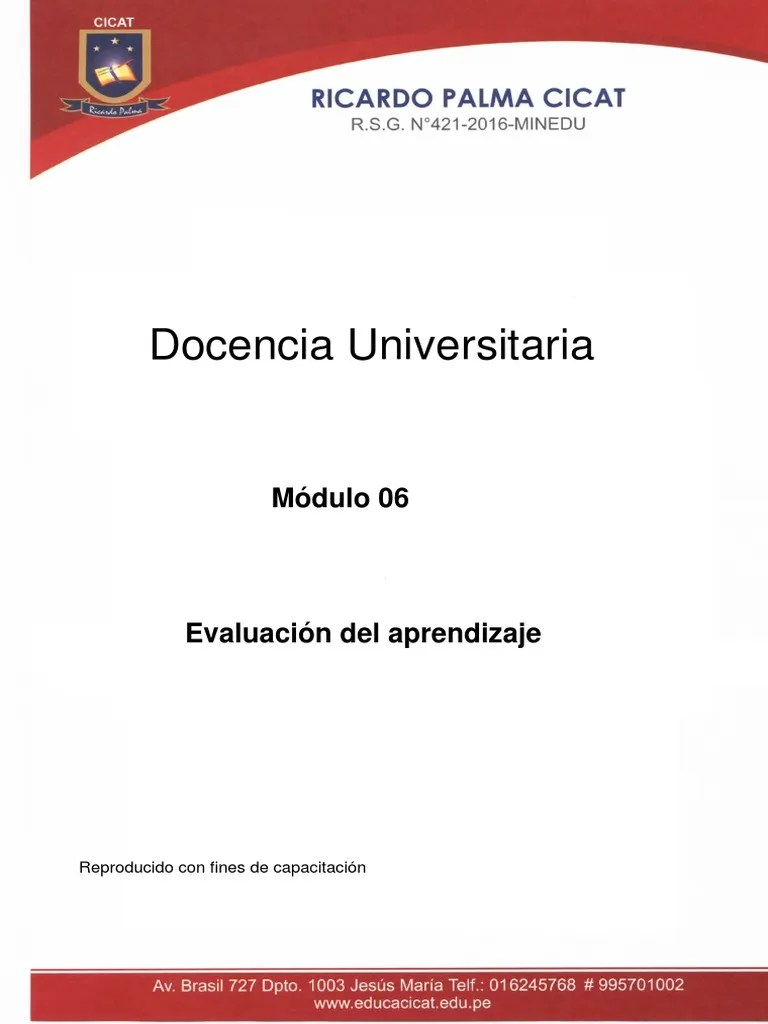 Evaluación Del Aprendizaje PDF | PDF | Evaluación | Aprendizaje