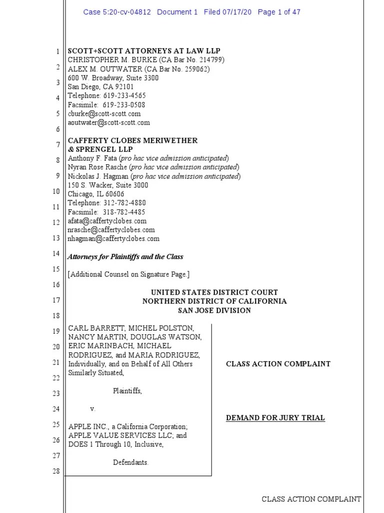 Itunes Gift Card Scam Lawsuit | PDF | App Store (I Os) | Gift Card