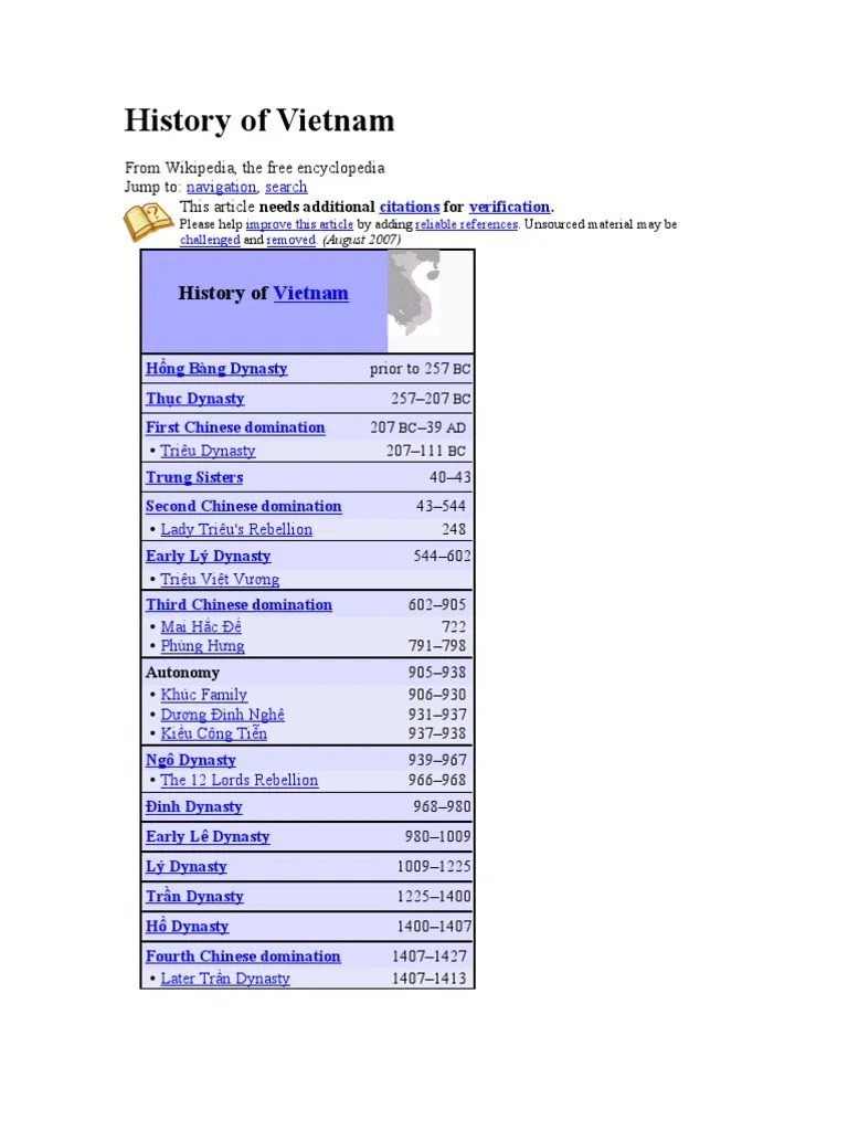 History Of Vietnam | PDF | Vietnam | North Vietnam