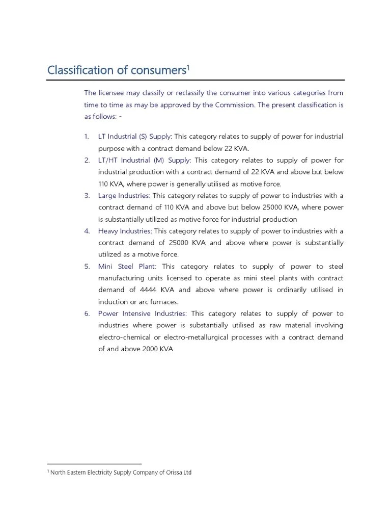 Classification Of Consumers | PDF