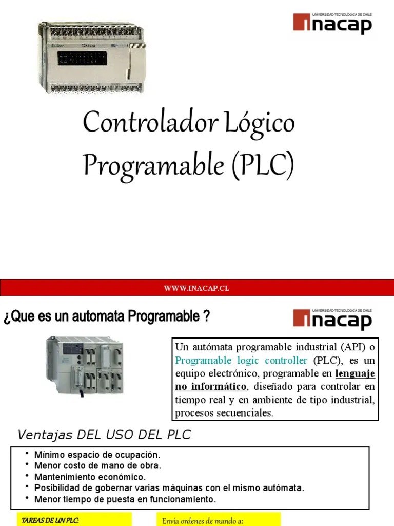 Controlador Lógico Programable (PLC) : WWW - Inacap.Cl | PDF | Controlador Lógico Programable ...