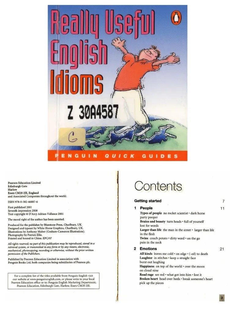 Really Useful English Idioms PDF | PDF
