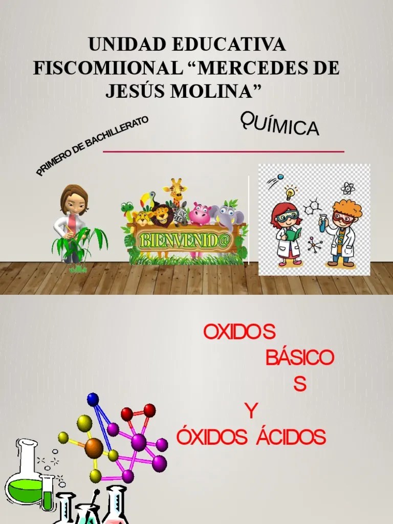 1ro Bach Oxidos Basicos Y Oxidos Acidos | PDF | Óxido | Dióxido De Azufre