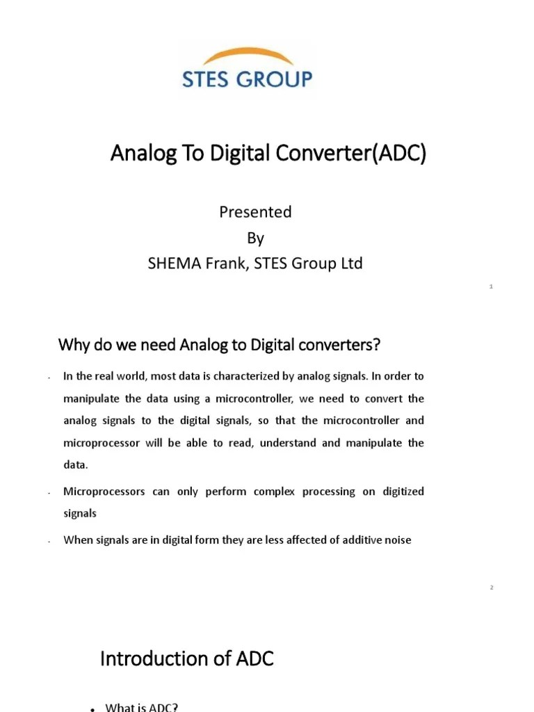 Analog To Digital Converter | PDF | Analog To Digital Converter ...