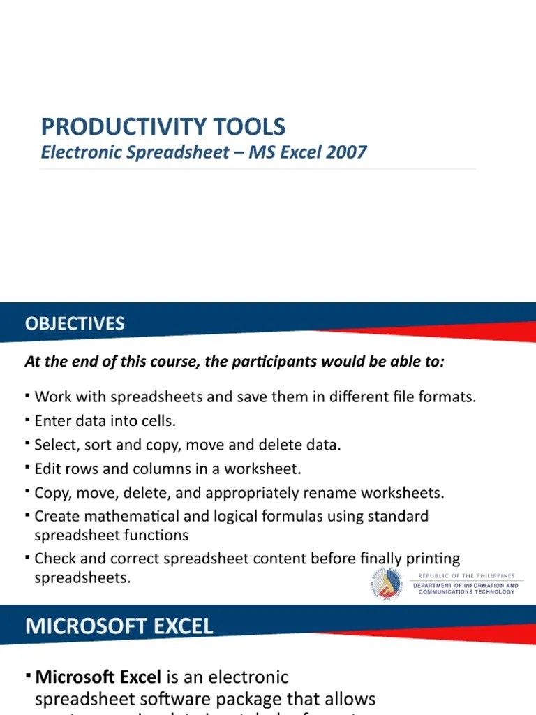 Mastering Microsoft Excel: An Introduction To Spreadsheet Functions ...