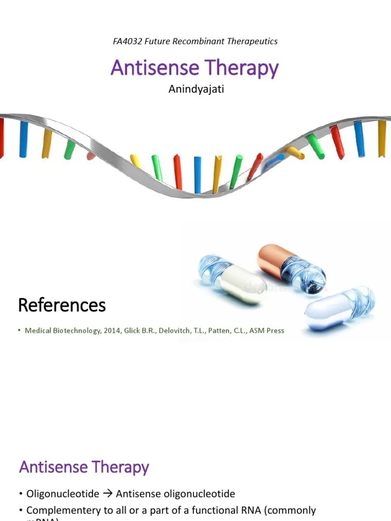 Antisense Therapy 2020 | PDF | Sense (Molecular Biology) | Gene Silencing