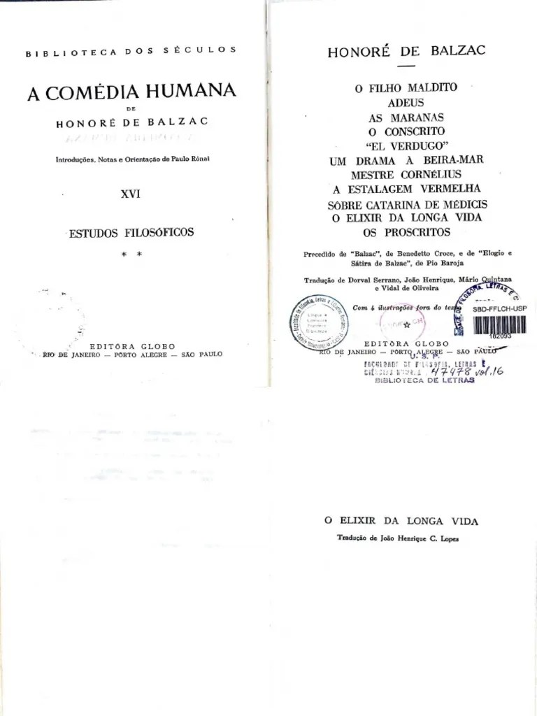 [O ELIXIR DA LONGA VIDA] | PDF