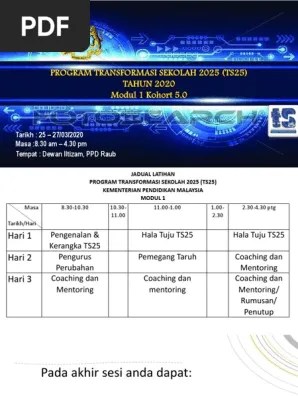 Slt dapat dibimbing dalam menyediakan laporan ringkas aktiviti program kesedaran ts25. Ts25slide Modul 1 Kohort 5 Pdf Pdf