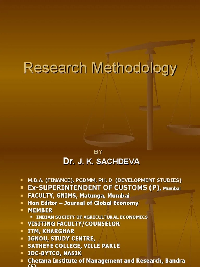 INTRODUCTION Research Methodology | PDF | Scientific Method | Experiment
