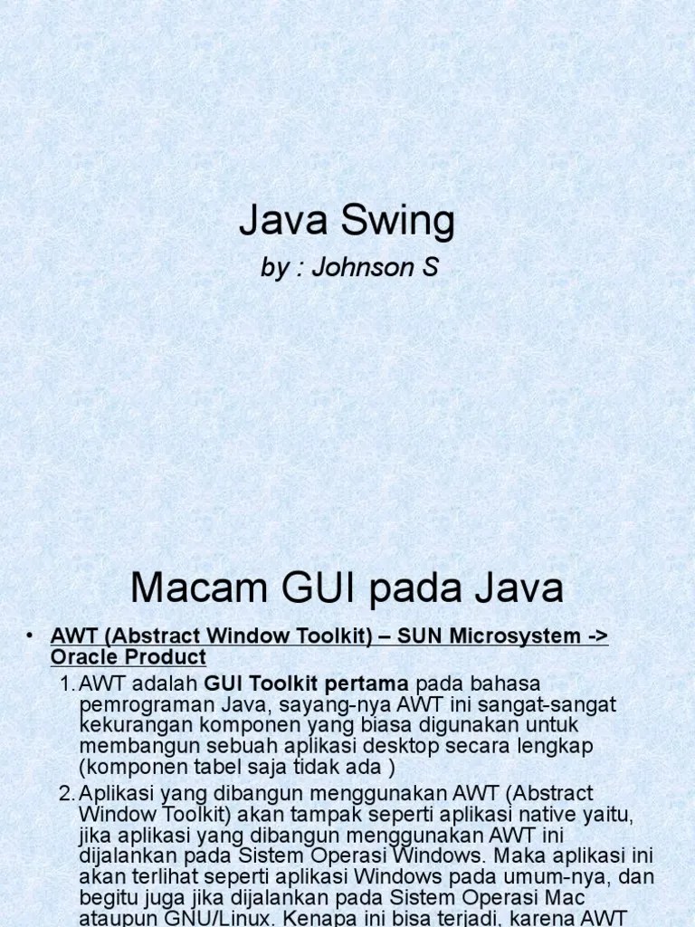 2 - GUI, Swing, Event, N Frame | PDF
