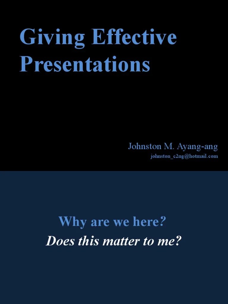 Lesson 6 - Giving Effective Presentations (Edited) | PDF | Microsoft ...