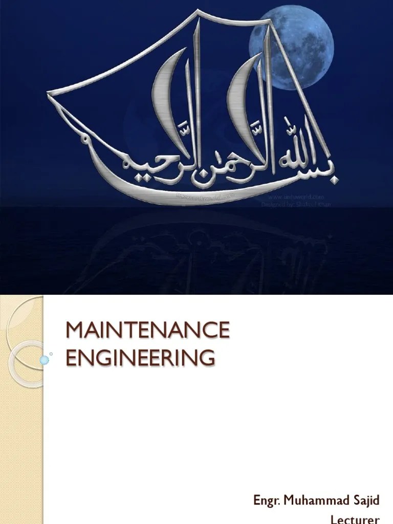 Maintenance and its types pdf