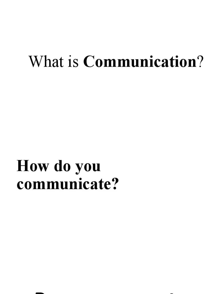 The Process Of Communication 0 | PDF | Nonverbal Communication | Communication